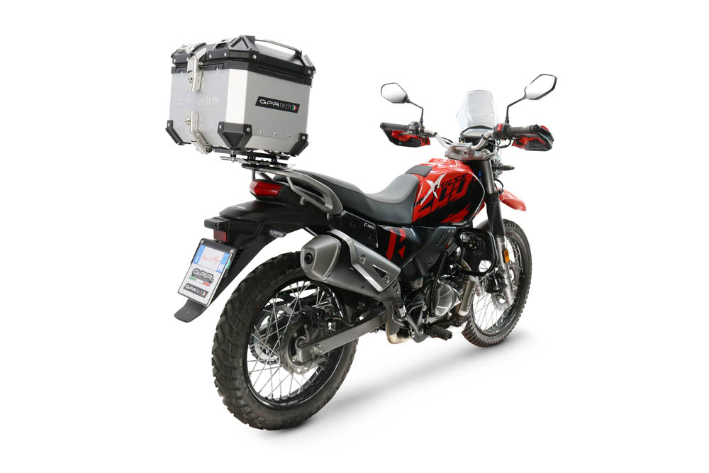GPR Tech Alpi-Tech 26L Aluminium Top Case with Specific Fitting Plate - Hero Xpulse 200 4V (2025–2026) - Silver - image 2