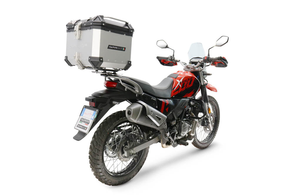 GPR Tech Alpi-Tech 35L Aluminium Top Case with Specific Fitting Plate - Hero Xpulse 200 4V (2025–2026) - Silver - image 2