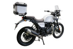 GPR Tech Alpi-Tech 26L Aluminium Top Case with Specific Fitting Plate - Royal Enfield Himalayan 410 (2017–2023) - Silver