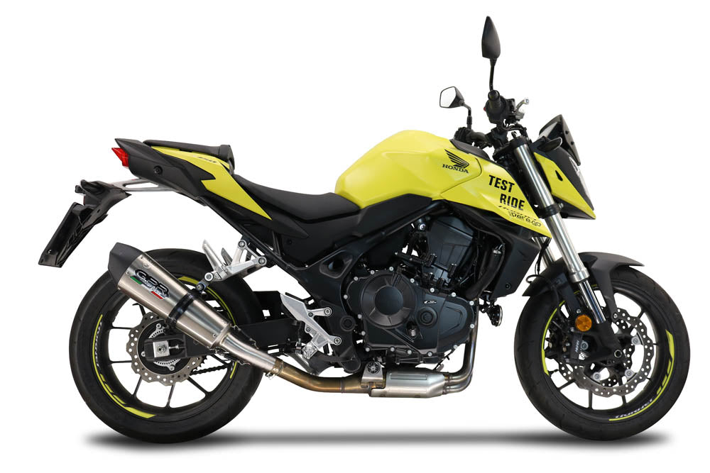 GPR exhaust Honda CB 750 Hornet  2023-2024, New Grand Prix Evo Titanium, Homologated legal slip-on exhaust including removable db killer and link pipe - GPR Exhausts