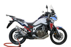 GPR exhaust Honda Crf 1000 L Africa Twin 2015-2017, Dual Inox, Homologated legal slip-on exhaust including removable db killer and link pipe - GPR Exhausts