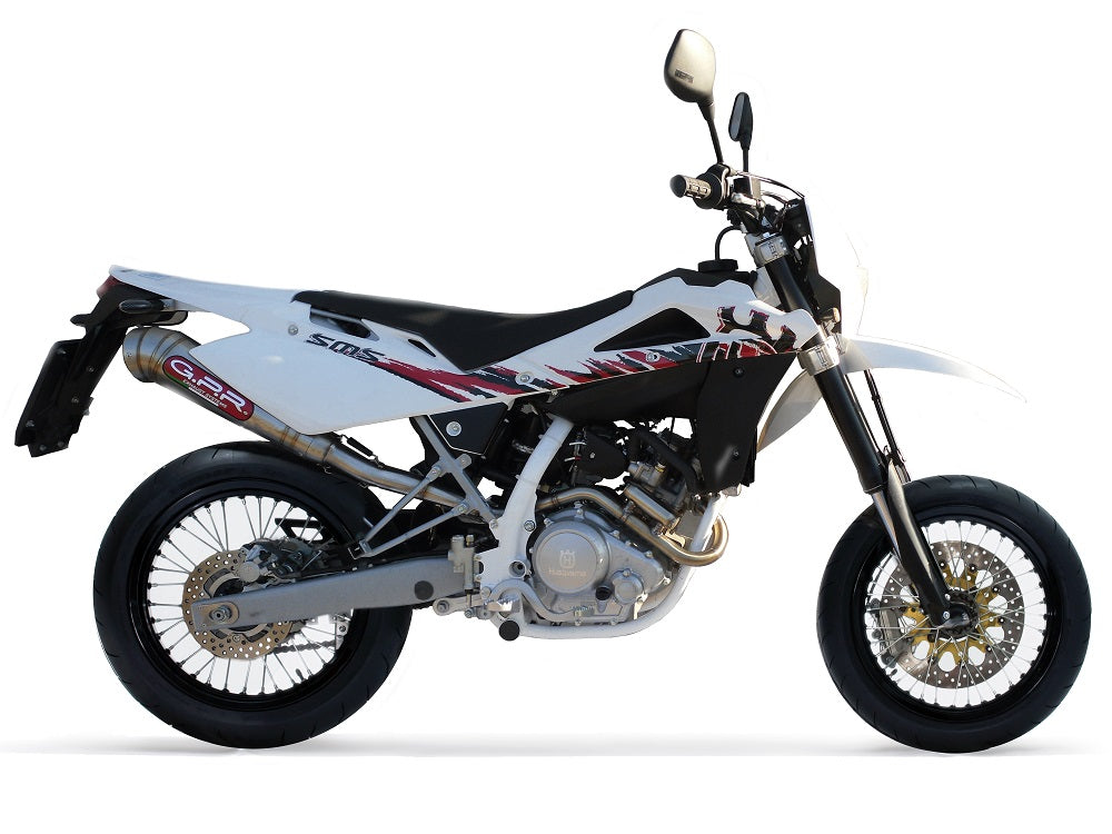 GPR exhaust Husqvarna Smr 125 4T  2011-2013, Powercone Evo, Homologated legal full system exhaust, including removable db killer - GPR Exhausts