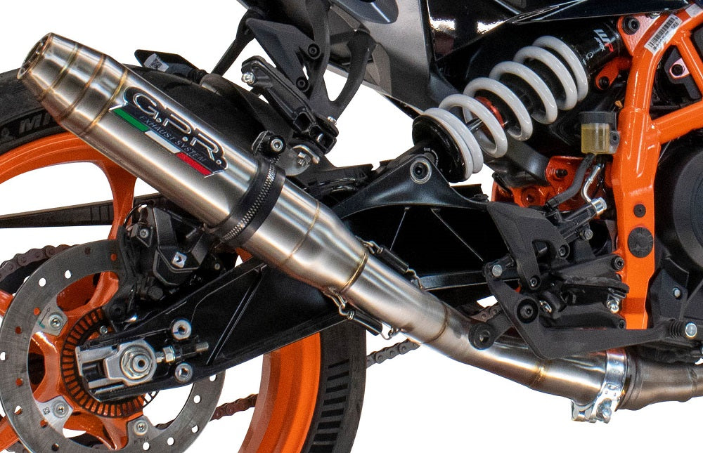 GPR exhaust Husqvarna Svartpilen 401 2024-2025, Deeptone Inox, Homologated legal slip-on exhaust including removable db killer and link pipe - GPR Exhausts