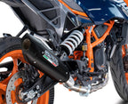 GPR exhaust Husqvarna Vitpilen 125 2024-2025, GP-Revo Black Titanium, Homologated legal slip-on exhaust including removable db killer and link pipe - GPR Exhausts