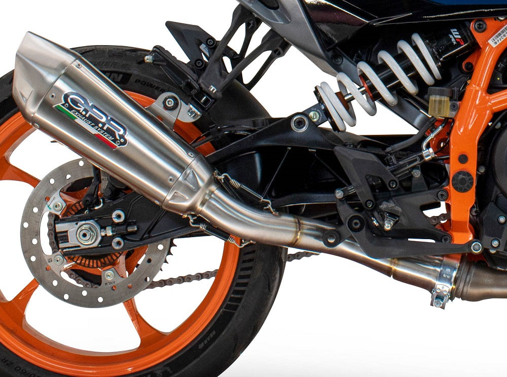 GPR exhaust Husqvarna Vitpilen 250 2024-2025, GP-Revo Titanium, Homologated legal slip-on exhaust including removable db killer and link pipe - GPR Exhausts