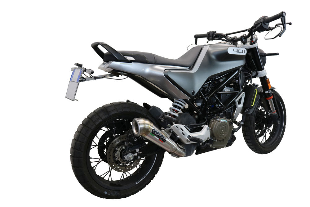 GPR exhaust Husqvarna Vitpilen 401 2020-2020, Powercone Evo, Homologated legal slip-on exhaust including removable db killer and link pipe - GPR Exhausts