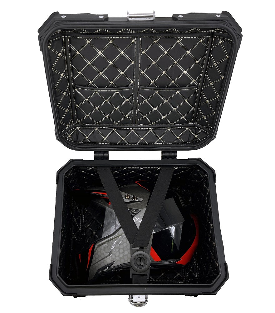 GPR Tech Alpi-Tech 45L Aluminium Top Case - Black with Soft Backrest - image 22