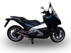 GPR exhaust Honda Integra 750 2014-2015, Deeptone Inox, Homologated legal slip-on exhaust including removable db killer and link pipe - GPR Exhausts
