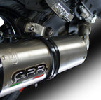 GPR exhaust Kawasaki Versys 1000 I.E. 2015-2016, Albus Ceramic, Homologated legal slip-on exhaust including removable db killer and link pipe - GPR Exhausts