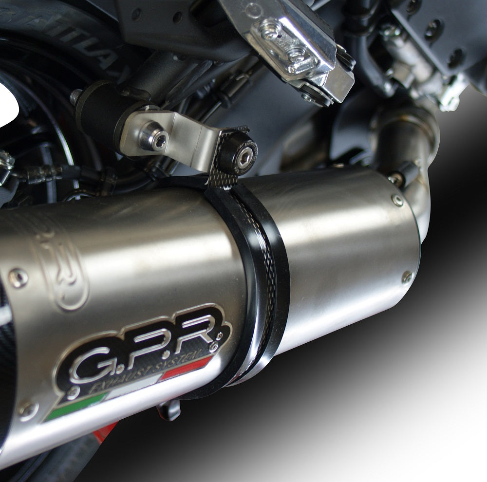 GPR exhaust Kawasaki Versys 1000 I.E. 2017-2018, Trioval, Homologated legal slip-on exhaust including removable db killer and link pipe - GPR Exhausts