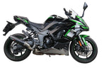 GPR exhaust Kawasaki Ninja 1000 Sx 2021-2024, M3 Black Titanium, Homologated legal slip-on exhaust including removable db killer and link pipe - GPR Exhausts