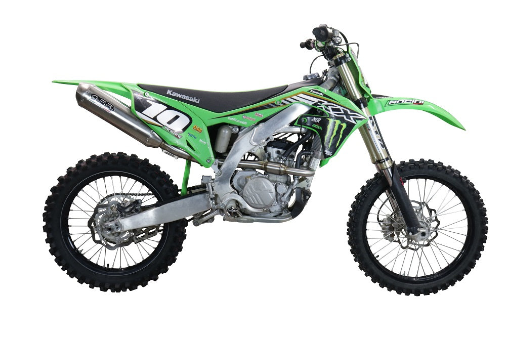 GPR exhaust Kawasaki KX 250 F 2017-2020, Pentacross Inox, Racing full system exhaust, including removable db killer/spark arrestor - GPR Exhausts