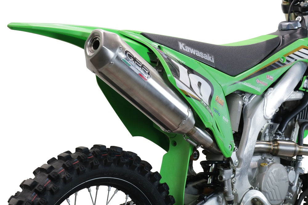 GPR exhaust Kawasaki KX 250 F 2017-2020, Pentacross Inox, Racing full system exhaust, including removable db killer/spark arrestor - GPR Exhausts
