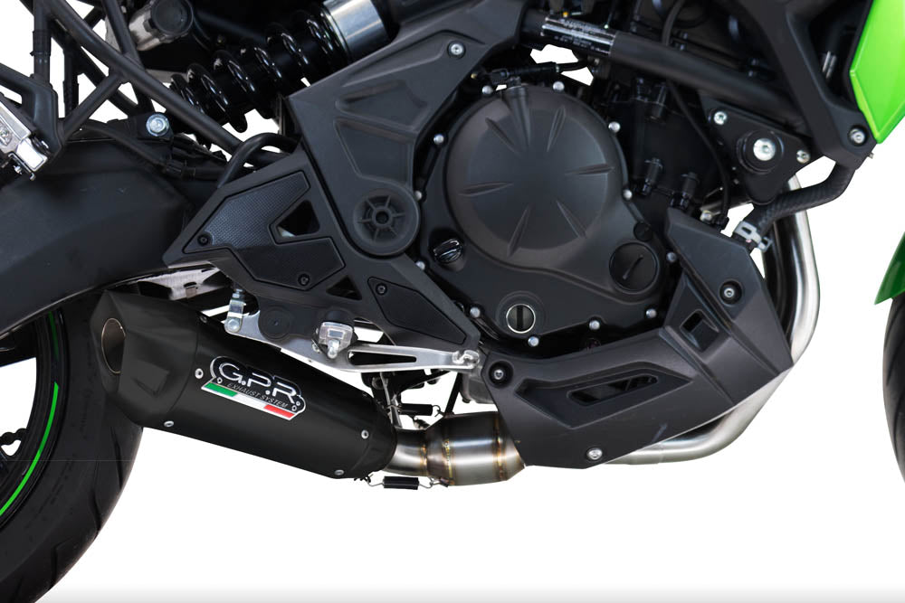 GPR exhaust Kawasaki Ninja 650 2023-2025, GP-Revo Black Titanium, Racing full exhaust system including removable db killer - GPR Exhausts