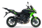 GPR exhaust Kawasaki Versys 650 2023-2024, Furore Nero, full system exhaust legal for UK and non-EU countries including removable db killer - GPR Exhausts