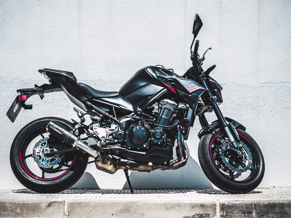 GPR exhaust Kawasaki Z 900 2017-2024, M3 Black Titanium, Homologated legal slip-on exhaust including removable db killer and link pipe - GPR Exhausts