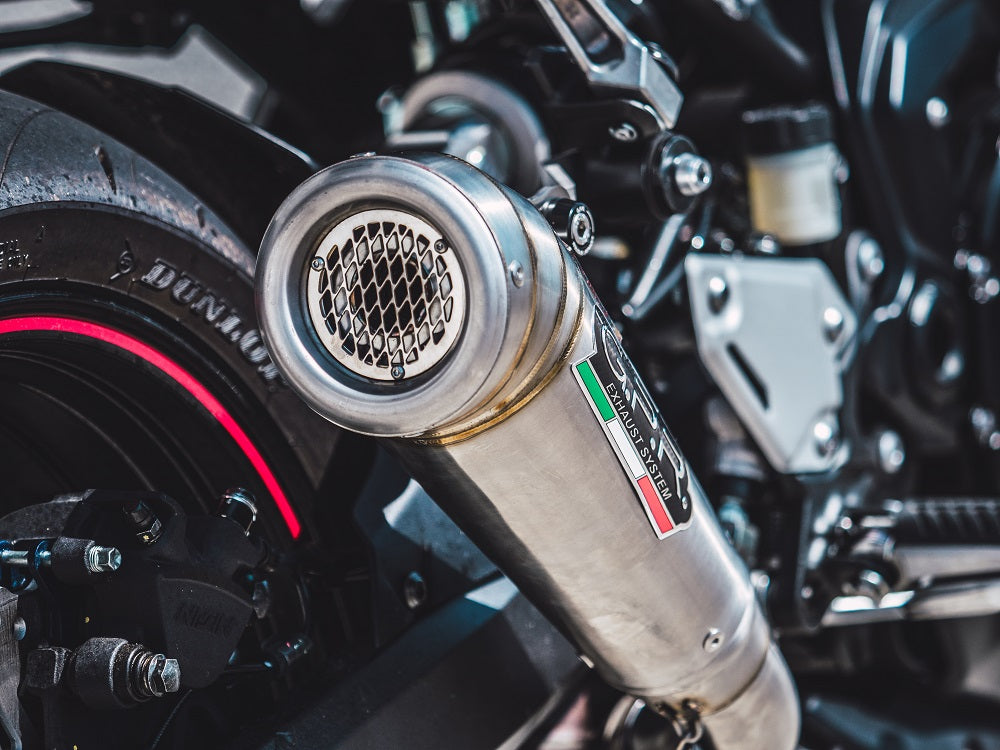 GPR exhaust Kawasaki Z 900 E 2017-2020, Powercone Evo, Homologated legal slip-on exhaust including removable db killer and link pipe - GPR Exhausts