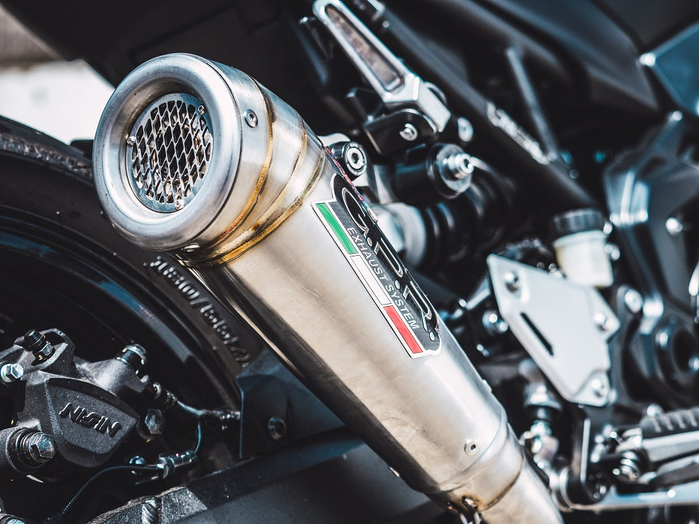 GPR exhaust Kawasaki Z 900 E 2017-2020, Powercone Evo, Homologated legal slip-on exhaust including removable db killer and link pipe - GPR Exhausts
