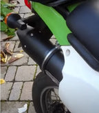 GPR exhaust Kawasaki Klr 600 1985-2004, Furore Nero, Homologated legal slip-on exhaust including removable db killer and link pipe - GPR Exhausts