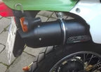GPR exhaust Kawasaki Klr 600 1985-2004, Furore Nero, Homologated legal slip-on exhaust including removable db killer and link pipe - GPR Exhausts