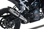 GPR exhaust Ktm Duke 125 2021-2023, Deeptone Inox, Homologated legal slip-on exhaust including removable db killer and link pipe - GPR Exhausts
