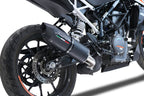 GPR exhaust Ktm Duke 390 2021-2024, Furore Nero, Racing slip-on exhaust including link pipe and removable dbkiller - GPR Exhausts