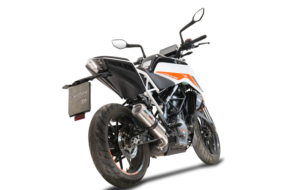 GPR exhaust Ktm Duke 390 2021-2024, M3 Inox , Racing slip-on exhaust including link pipe and removable dbkiller - GPR Exhausts