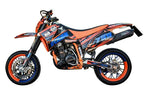 GPR exhaust Ktm EGS Adventure - LC4  1999-2003, Furore Nero, Homologated legal slip-on exhaust including removable db killer and link pipe - GPR Exhausts