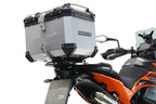GPR Tech Alpi-Tech 35L Aluminium Top Case with Specific Fitting Plate - Husqvarna Norden 901 (2022–2024) - Silver - image 2