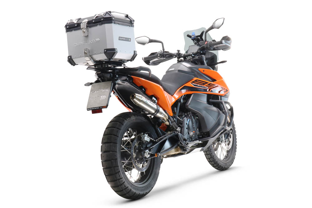 GPR Tech Alpi-Tech 35L Aluminium Top Case with Specific Fitting Plate - Husqvarna Norden 901 (2022–2024) - Silver - image 3