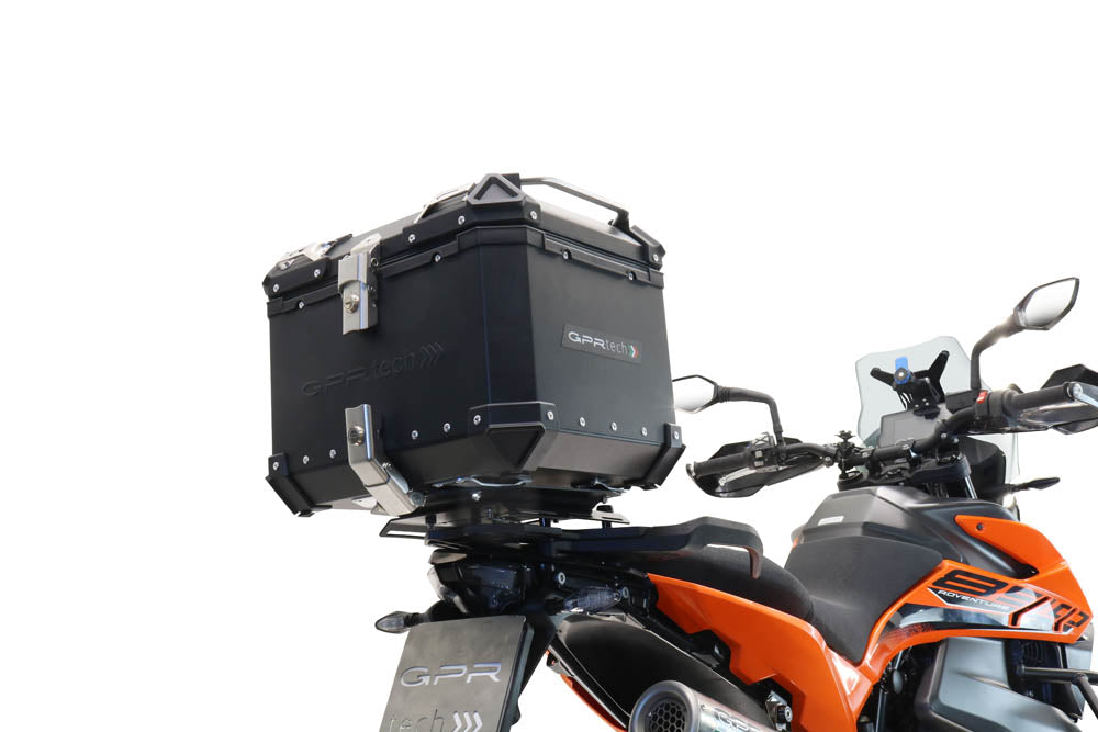 GPR Tech Alpi-Tech 35L Aluminium Top Case with Specific Fitting Plate - Husqvarna Norden 901 (2022–2024) - Black