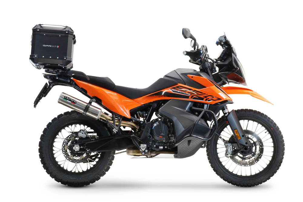 GPR Tech Alpi-Tech 35L Aluminium Top Case with Specific Fitting Plate - Husqvarna Norden 901 (2022–2024) - Black - image 2
