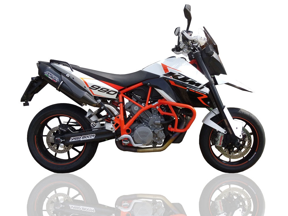 GPR exhaust Ktm Lc8 990 Adventure - R - DAKAR  2006-2014, Furore Nero, Dual Homologated legal bolt-on silencers including removable db killers - GPR Exhausts