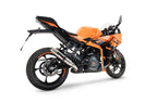 GPR exhaust Ktm Rc 390 2022-2024, Deeptone Inox, Homologated legal slip-on exhaust including removable db killer and link pipe - GPR Exhausts