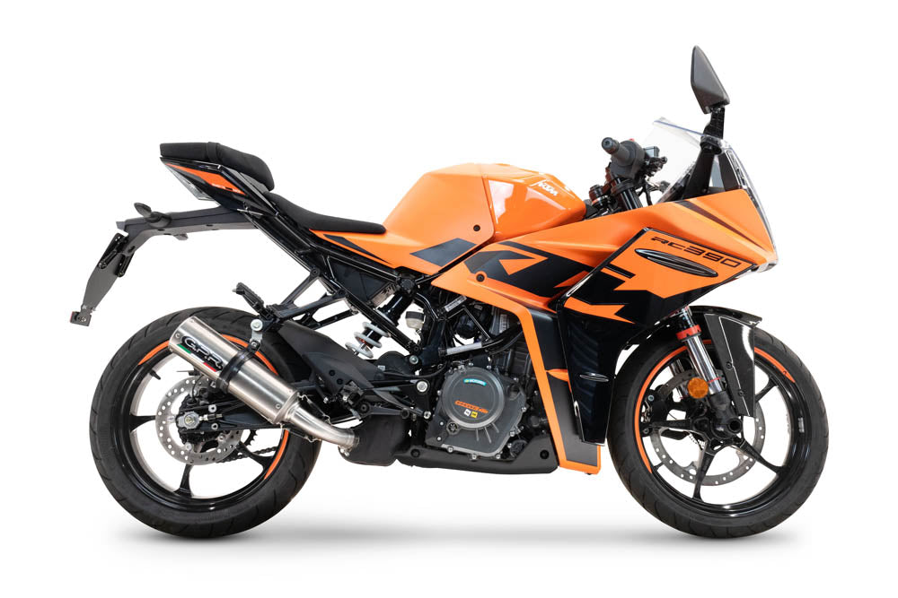 GPR exhaust Ktm Rc 390 2022-2024, M3 Inox , Racing slip-on exhaust including link pipe and removable dbkiller - GPR Exhausts
