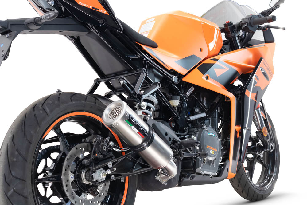 GPR exhaust Ktm Rc 390 2022-2024, M3 Inox , Racing slip-on exhaust including link pipe and removable dbkiller - GPR Exhausts