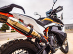 GPR exhaust Ktm Adventure 890 2020-2024, Deeptone Inox, Homologated legal slip-on exhaust including removable db killer and link pipe - GPR Exhausts