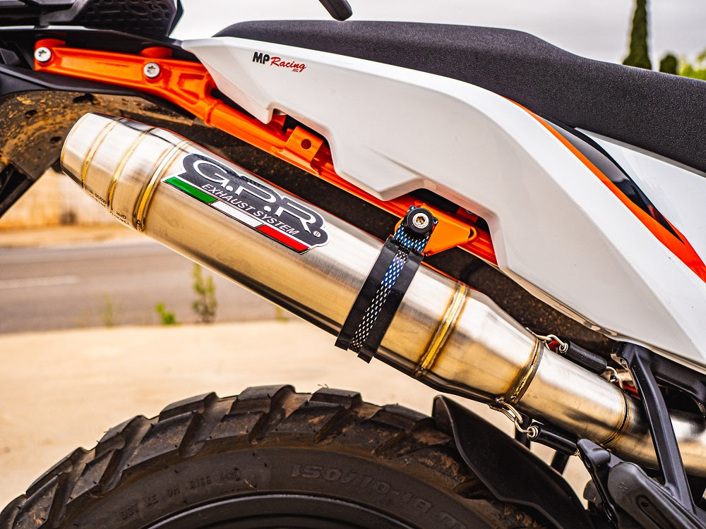 GPR exhaust Ktm Adventure 890 2021-2024, Deeptone Inox, Racing slip-on exhaust including link pipe - GPR Exhausts