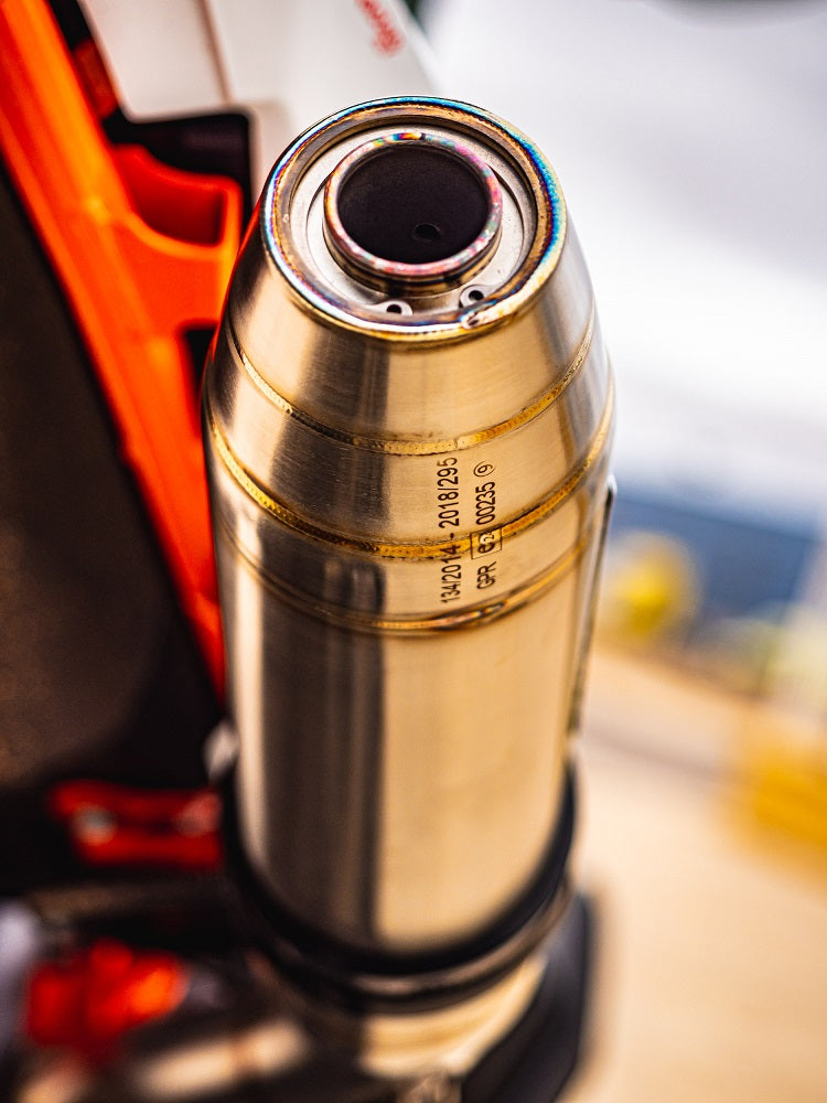 GPR exhaust Ktm Duke 890 2021-2024, Deeptone Inox, Homologated legal slip-on exhaust including removable db killer and link pipe - GPR Exhausts