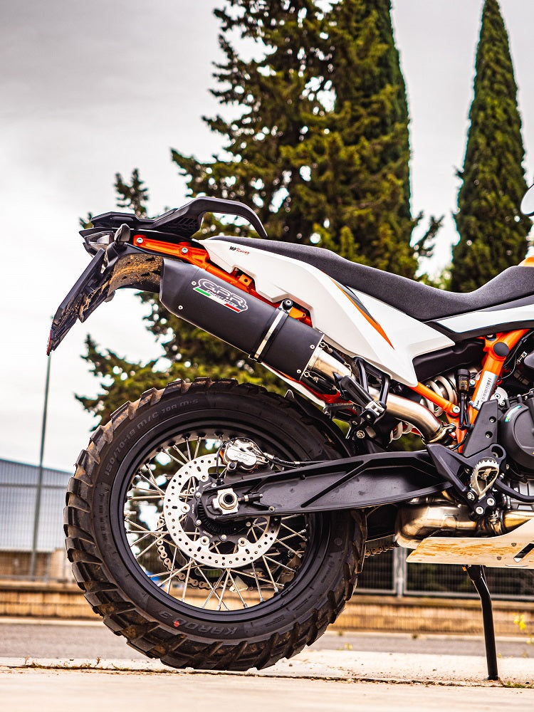 GPR exhaust Ktm Adventure 890 2020-2024, Furore Nero, Racing slip-on exhaust including link pipe - GPR Exhausts