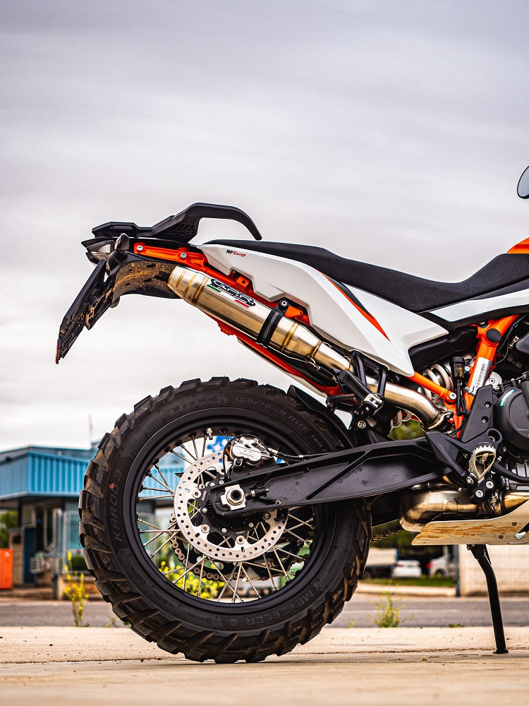 GPR exhaust Ktm Duke 890 2021-2024, Deeptone Inox, Homologated legal slip-on exhaust including removable db killer and link pipe - GPR Exhausts
