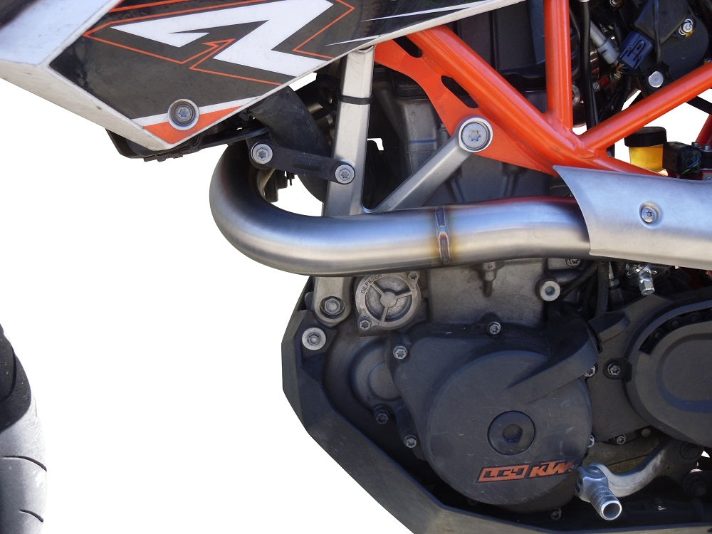 GPR exhaust Ktm Smc 690 R 2007-2016, Albus Ceramic, Homologated legal full system exhaust, including removable db killer - GPR Exhausts