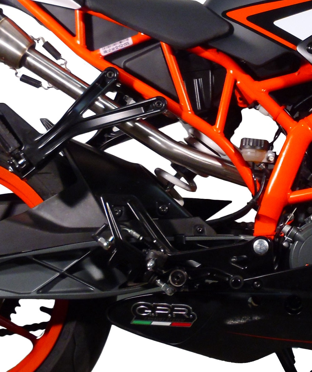 GPR exhaust Ktm Rc 125 2014-2016, Furore Nero, Racing slip-on exhaust including link pipe - GPR Exhausts