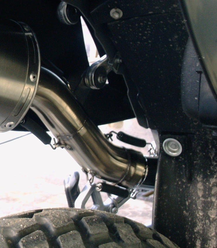 GPR exhaust Ktm EGS Adventure - LC4  1999-2003, Furore Nero, Homologated legal slip-on exhaust including removable db killer and link pipe - GPR Exhausts