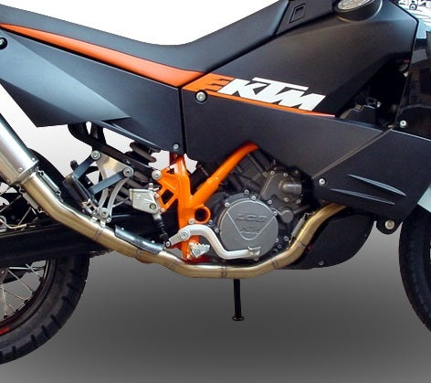 GPR exhaust Ktm Lc8 990 Adventure - R - DAKAR  2006-2014, Dual Poppy, Homologated legal full system exhaust, including removable db killer - GPR Exhausts