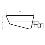 DB Race LINEA Bar-End Mirror – Right