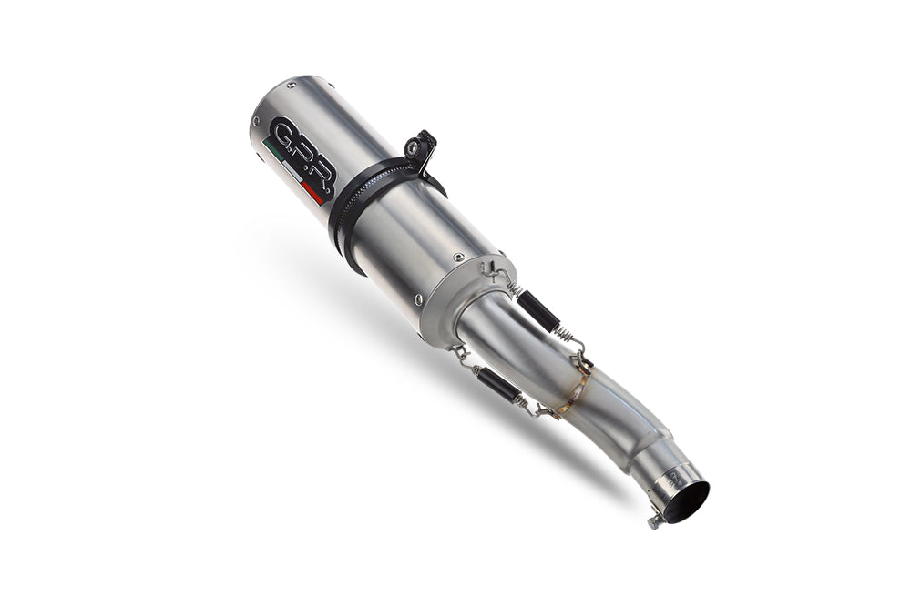 GPR exhaust Kawasaki Er 6 N - F  2012-2016, M3 Inox , Homologated legal full system exhaust, including removable db killer - GPR Exhausts