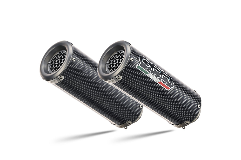 GPR exhaust Yamaha Fz6 600-Fazer S1-S2  2004-2013, M3 Poppy , Dual Homologated legal slip-on exhaust including removable db killers and link pipes - GPR Exhausts