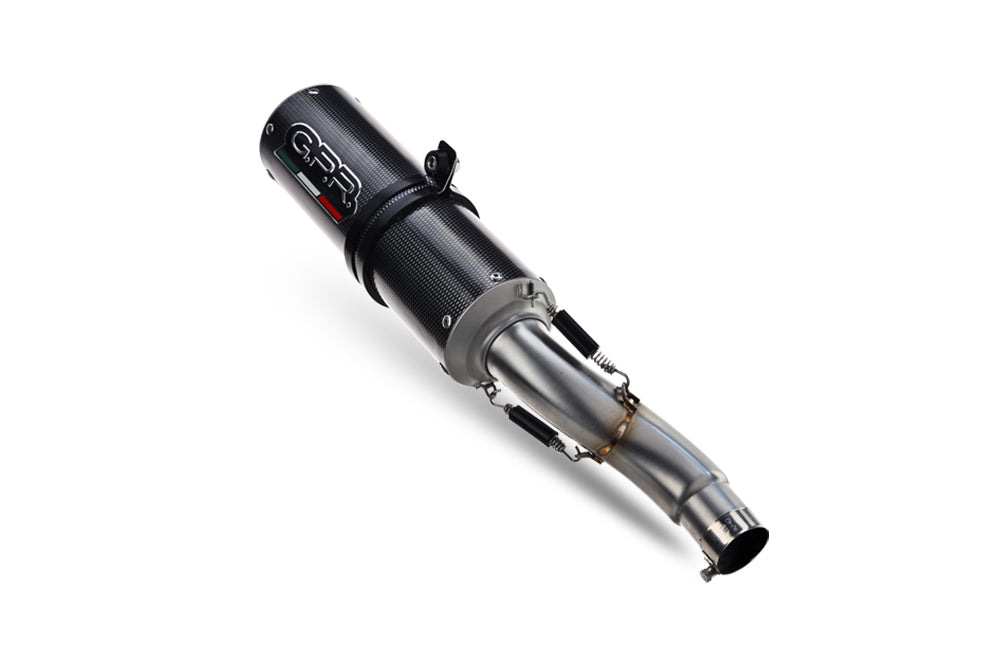 GPR exhaust Ducati Diavel 1198 2017-2019, M3 Poppy , Slip-on exhaust legal for UK and non-EU markets including link pipe and removable db killer - GPR Exhausts