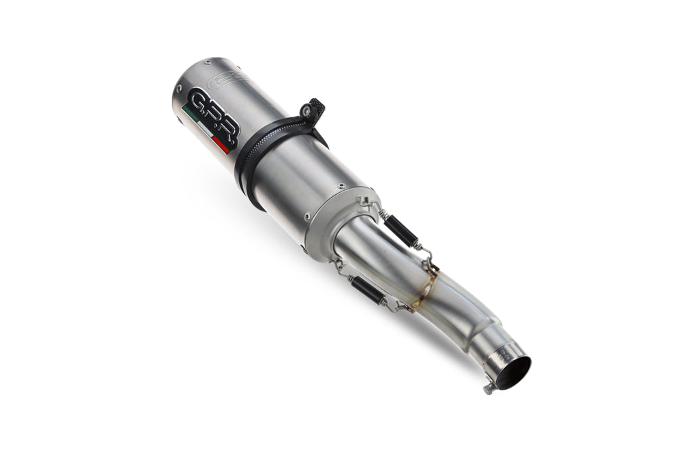 GPR exhaust Ducati 1098 2006-2012, M3 Titanium Natural, Dual Homologated legal slip-on exhaust including removable db killers and link pipes - GPR Exhausts